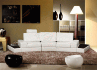 Дизайнерски диван за холни помещения в бяло